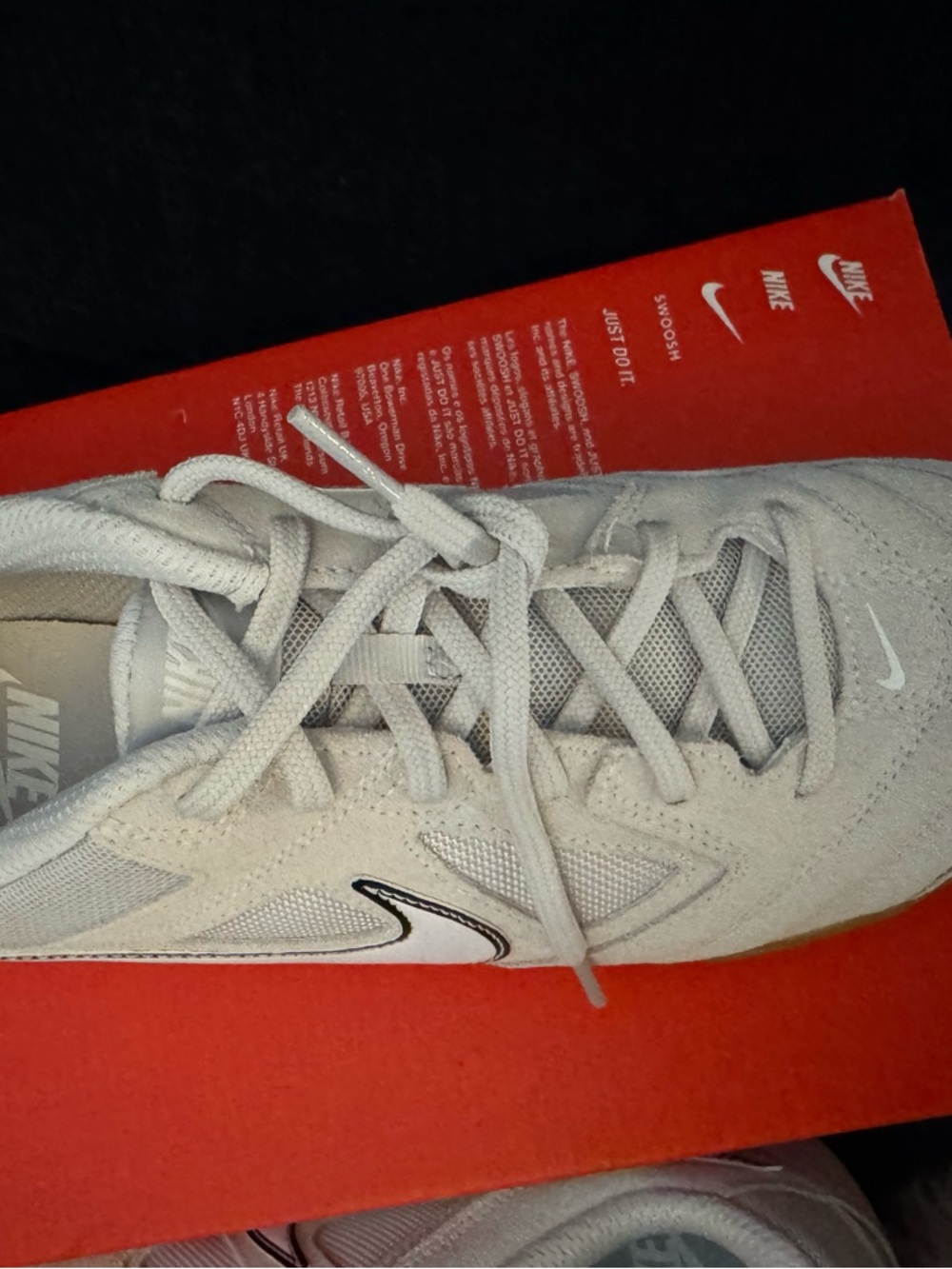 Nike Gato- Men’s Size 9.5  New in Box Light Gray / White/ Black with Gum Sole - Picture 2 of 7